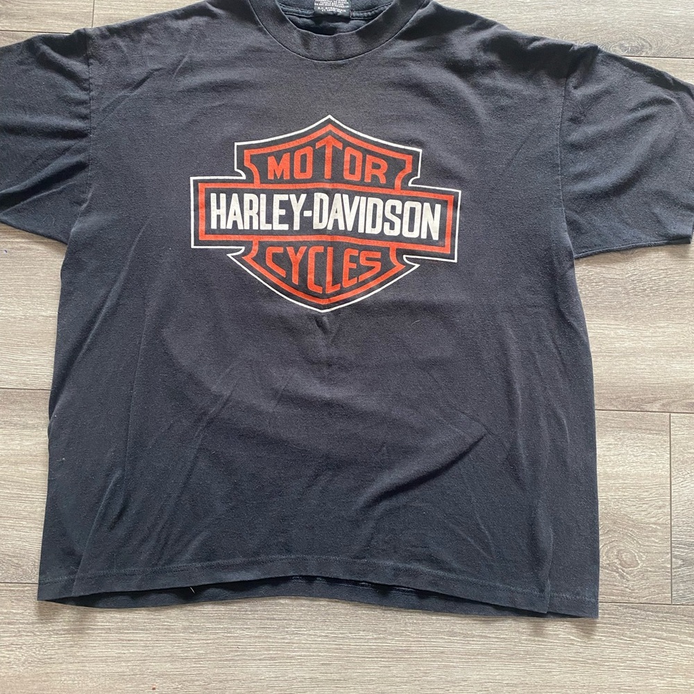 Vintage Harley-Davidson double sided logo. Rocky’s London,ON